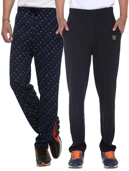 multi colored cotton ankle length track pant - 11677985 - Standard Image - 1