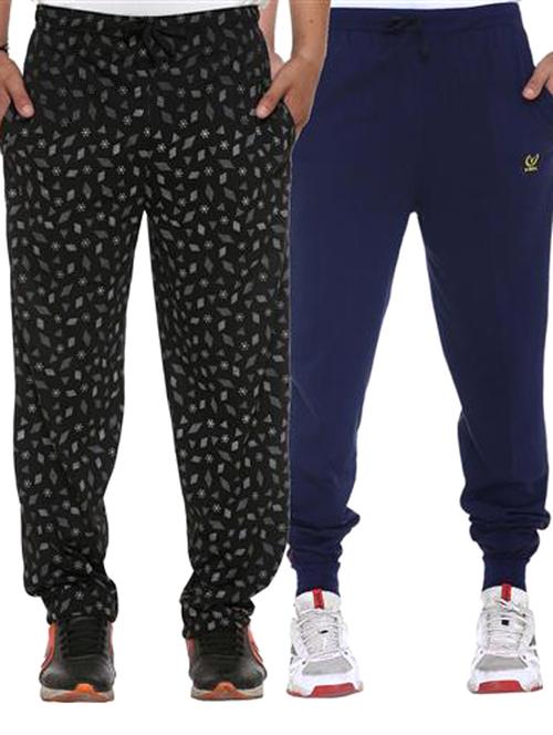 multi colored cotton ankle length track pant - 11678001 - Standard Image - 1