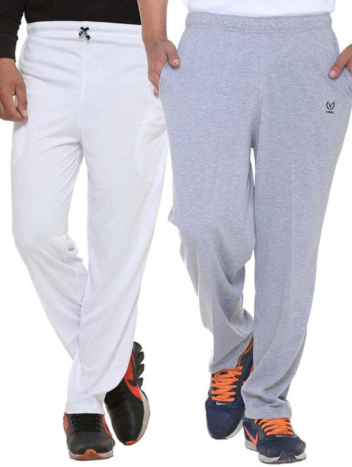 multi colored cotton ankle length track pant - 11678069 - Very Small Image - 1