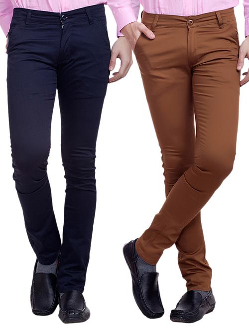 multi colored cotton chinos set of 2 - 11678605 - Standard Image - 1