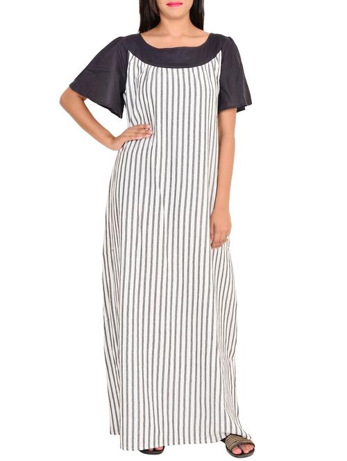 black cotton nighty - 11679058 - Standard Image - 1