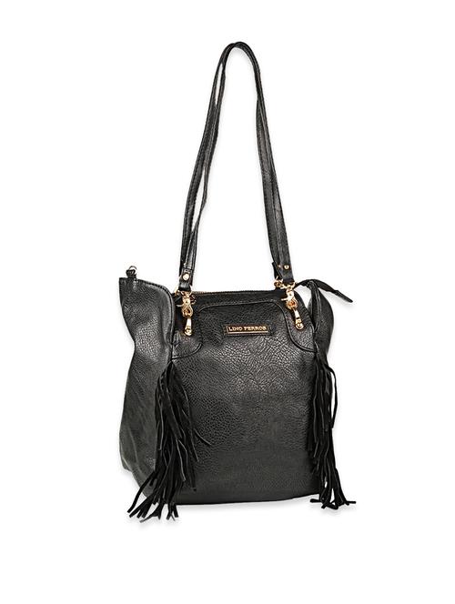 Black fringe lady bag - 11684 - Very Small Image - 1