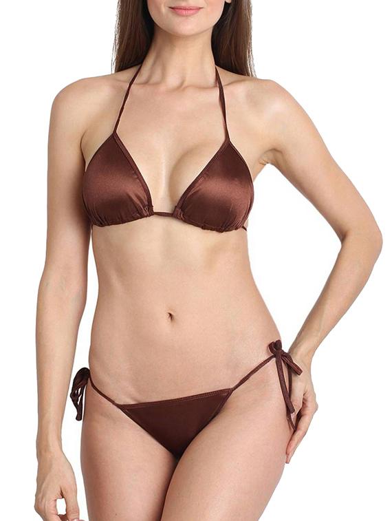 multi colored satin bras and panties set of 3 - 11684779 - Zoom Image - 3