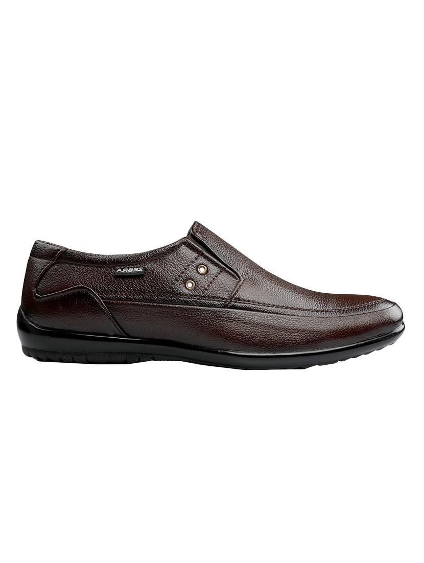 brown leather slip on - 11684906 - Zoom Image - 2