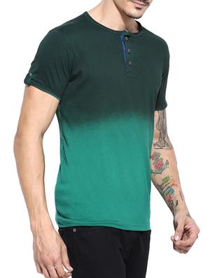 green cotton ombre t-shirt - 11685114 - Standard Image - 2