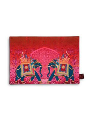 set of 4 red cotton placemat - 11696488 - Standard Image - 4