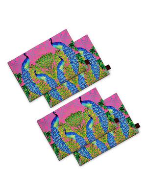 set of 4 pink cotton placemats - 11696491 - Standard Image - 3