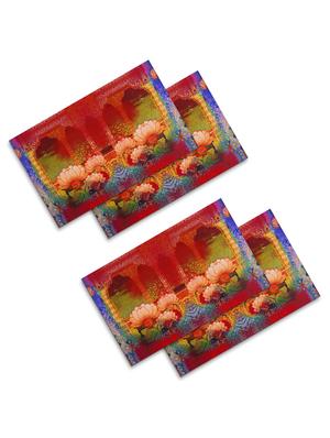 set of 4 red cotton placemat - 11696494 - Standard Image - 3