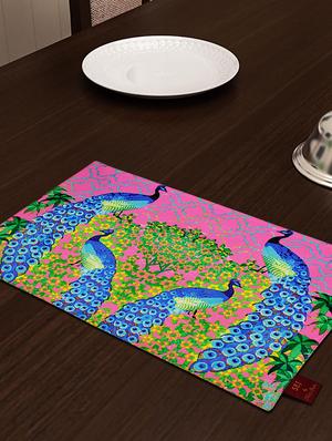 set of 6 pink cotton placemat - 11696501 - Standard Image - 2