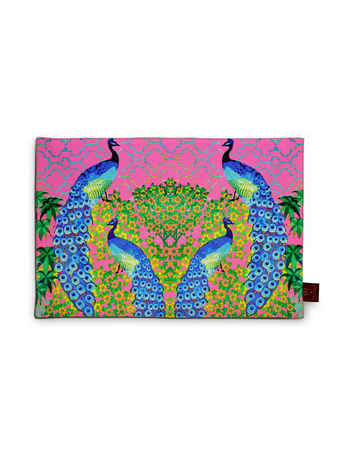 set of 6 pink cotton placemat - 11696501 - Zoom Image - 4