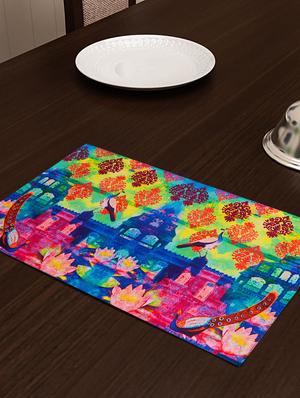 set of 6 multi colored cotton placemat - 11696503 - Standard Image - 2