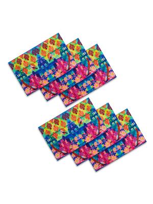 set of 6 multi colored cotton placemat - 11696503 - Standard Image - 3
