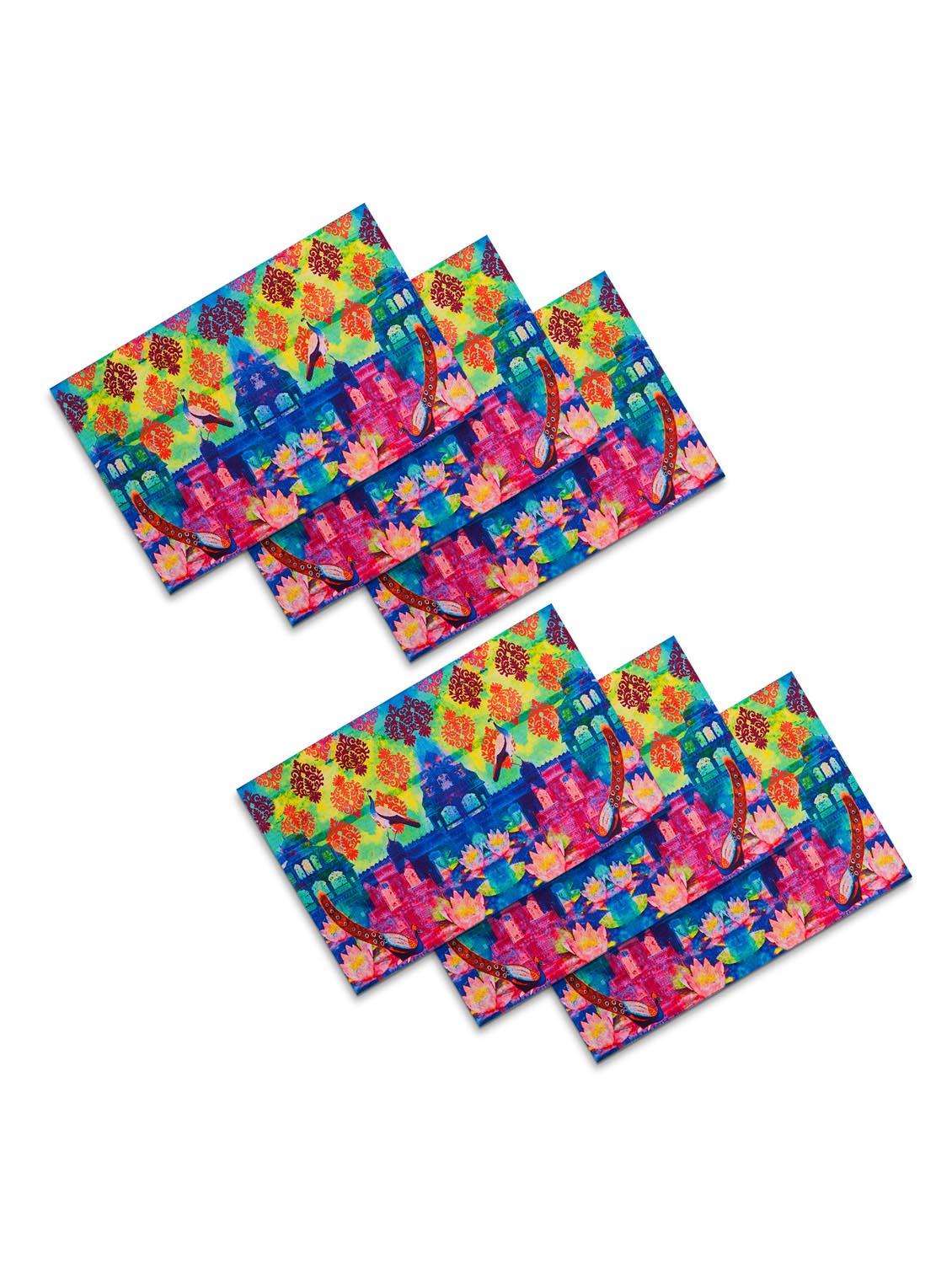 set of 6 multi colored cotton placemat - 11696503 - Zoom Image - 3