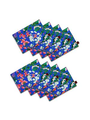 set of 6 blue cotton placemat - 11696506 - Standard Image - 3