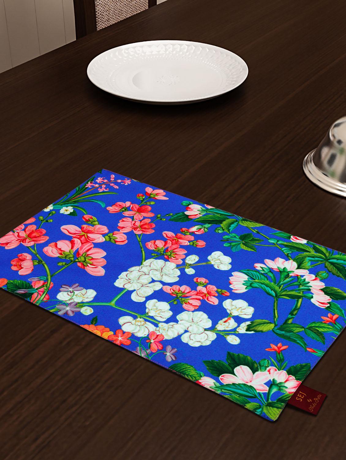 set of 6 blue cotton placemat - 11696506 - Zoom Image - 2