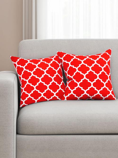 cotton geometric hd digital premium 16 by 16 cushion covers (set of 2) - 11697341 - Standard Image - 1
