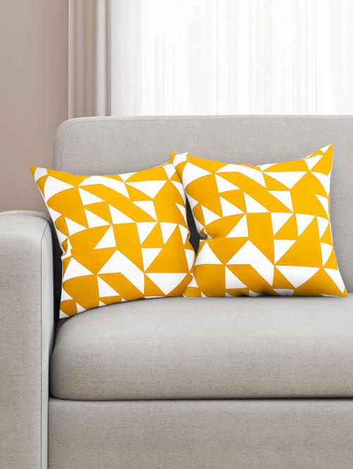 cotton geometric hd digital premium 16 by 16 cushion covers (set of 2) - 11697352 - Standard Image - 1
