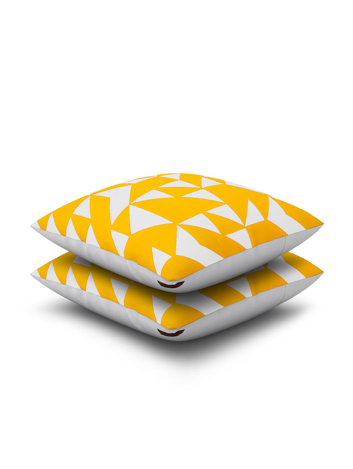 cotton geometric hd digital premium 16 by 16 cushion covers (set of 2) - 11697352 - Zoom Image - 3