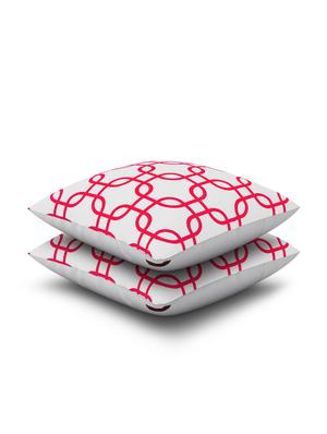 white cotton set of 2 cushion cover - 11697356 - Standard Image - 3