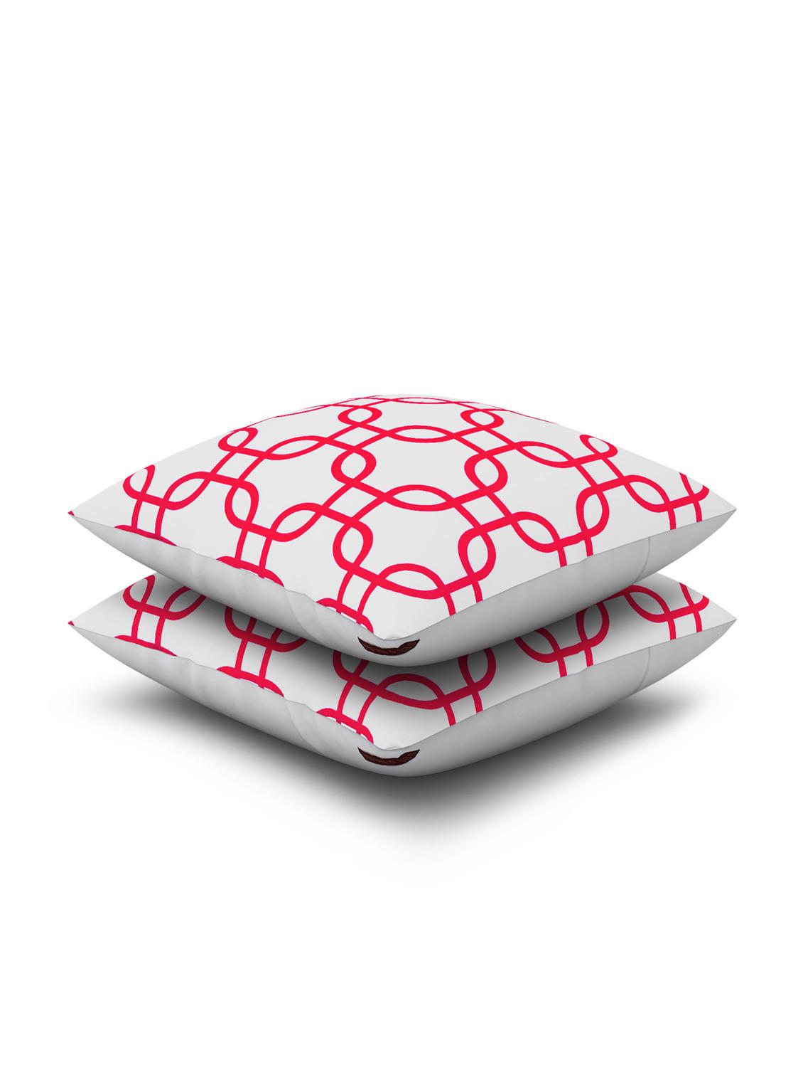 white cotton set of 2 cushion cover - 11697356 - Zoom Image - 3