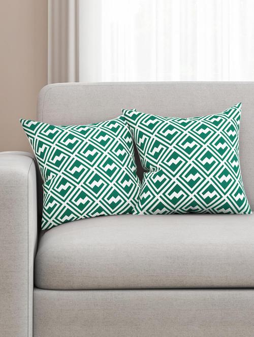 cotton geometric hd digital premium 16 by 16 cushion covers (set of 2) - 11697381 - Standard Image - 1