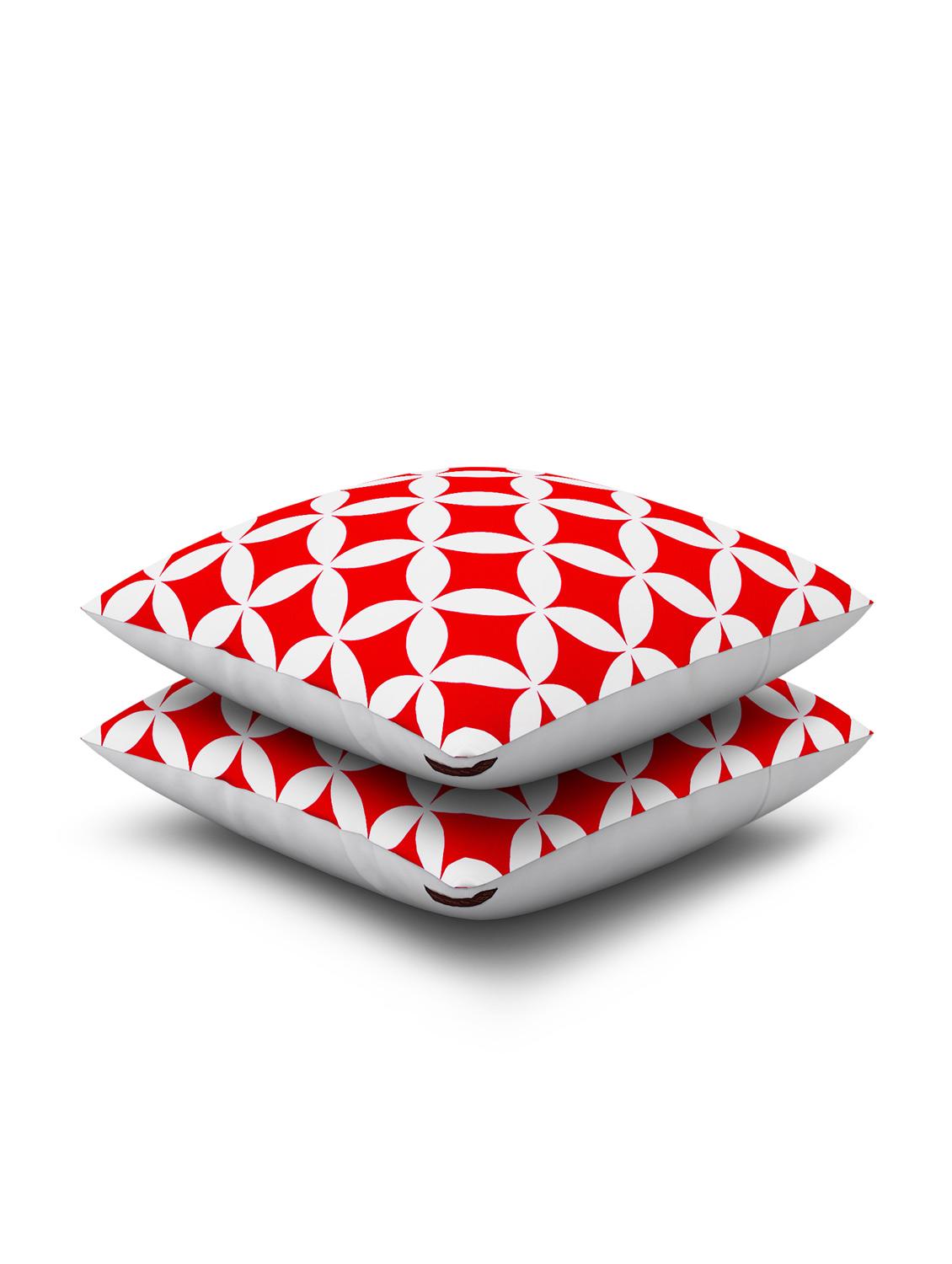 cotton geometric hd digital premium 16 by 16 cushion covers (set of 2) - 11697383 - Zoom Image - 3