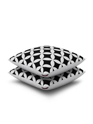 black cotton set of 2 cushion covers - 11697389 - Standard Image - 3