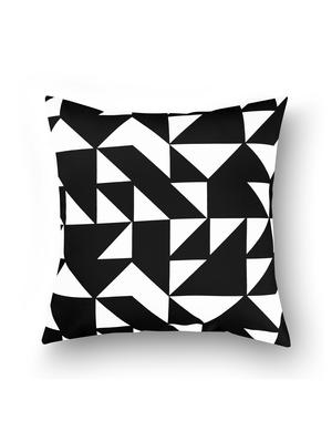 black cotton set of 5 cushion covers - 11697416 - Standard Image - 3