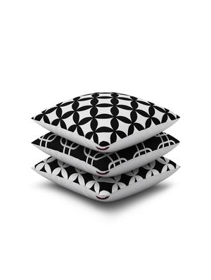 black cotton set of 5 cushion covers - 11697421 - Standard Image - 2