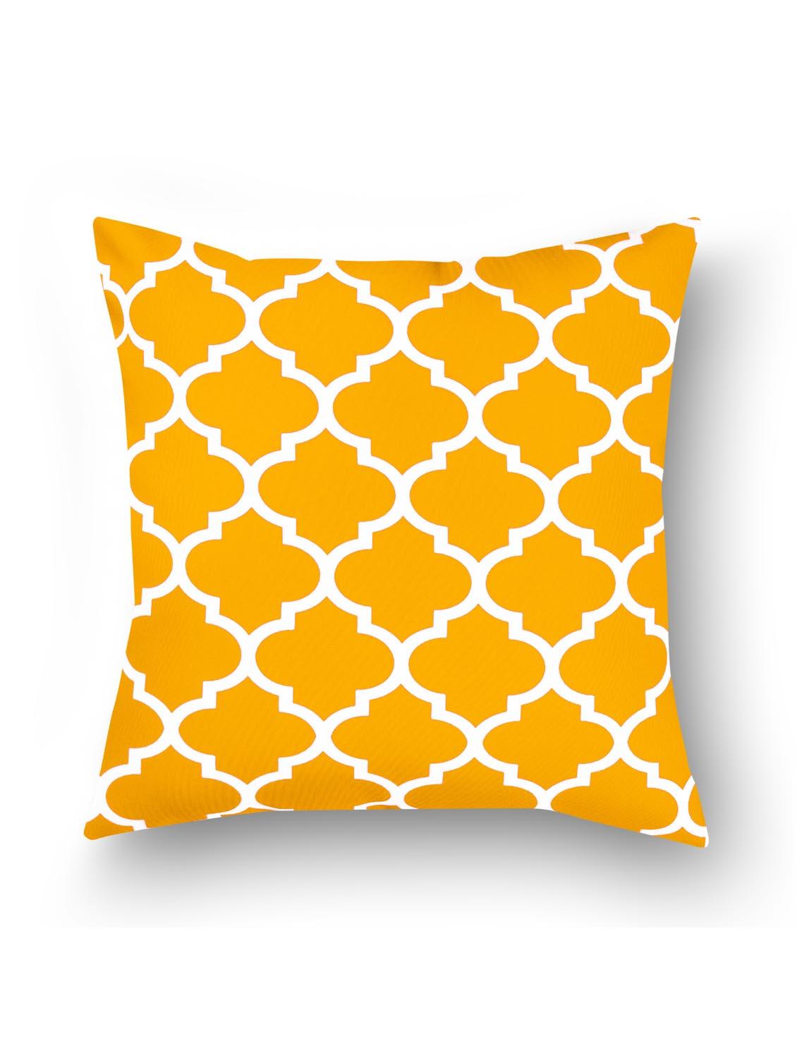 yellow cotton set of 8 cushion covers - 11697469 - Zoom Image - 3