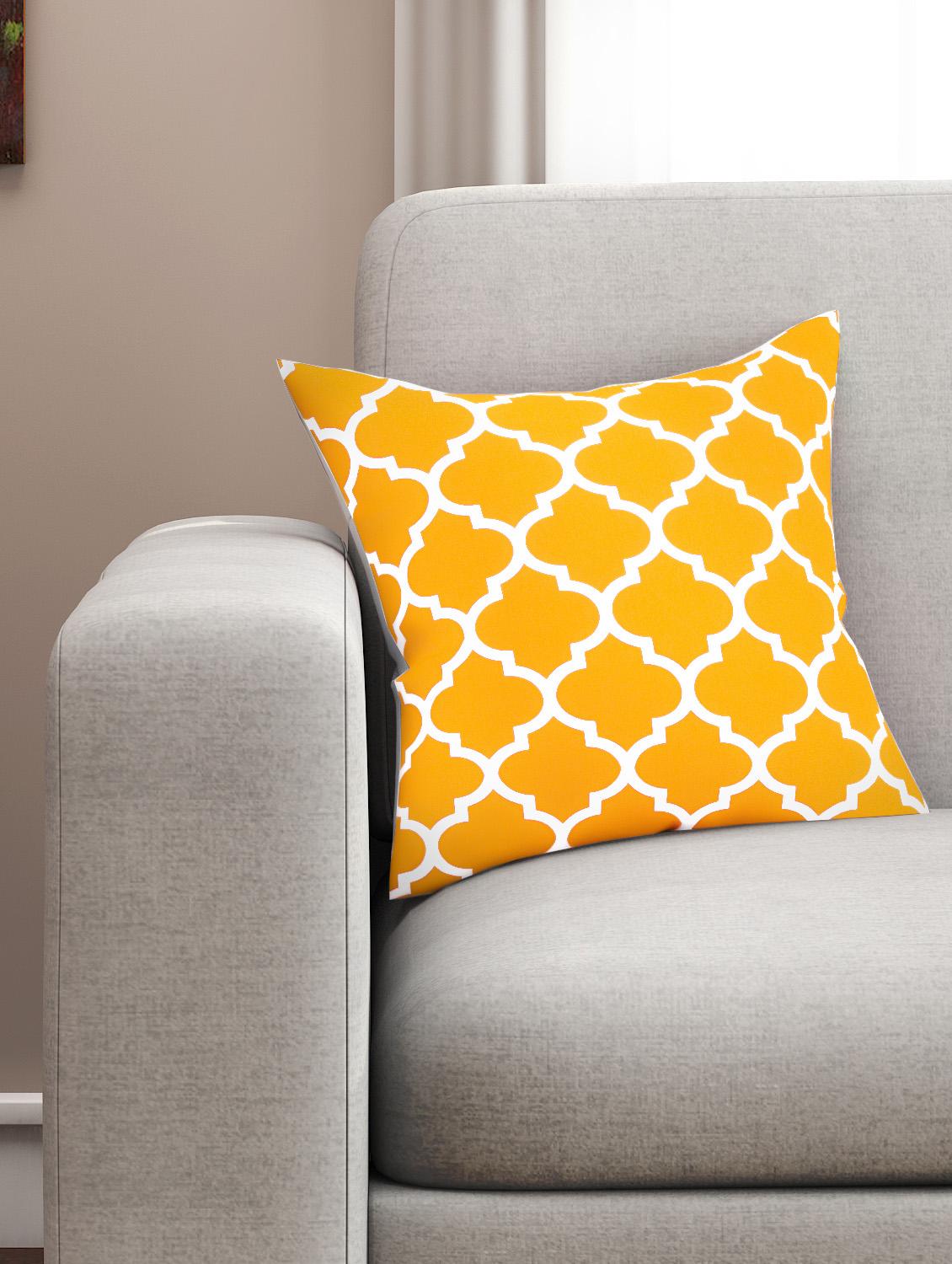 cotton geometric hd digital premium 16 by 16 cushion covers (set of 1) - 11697485 - Zoom Image - 1