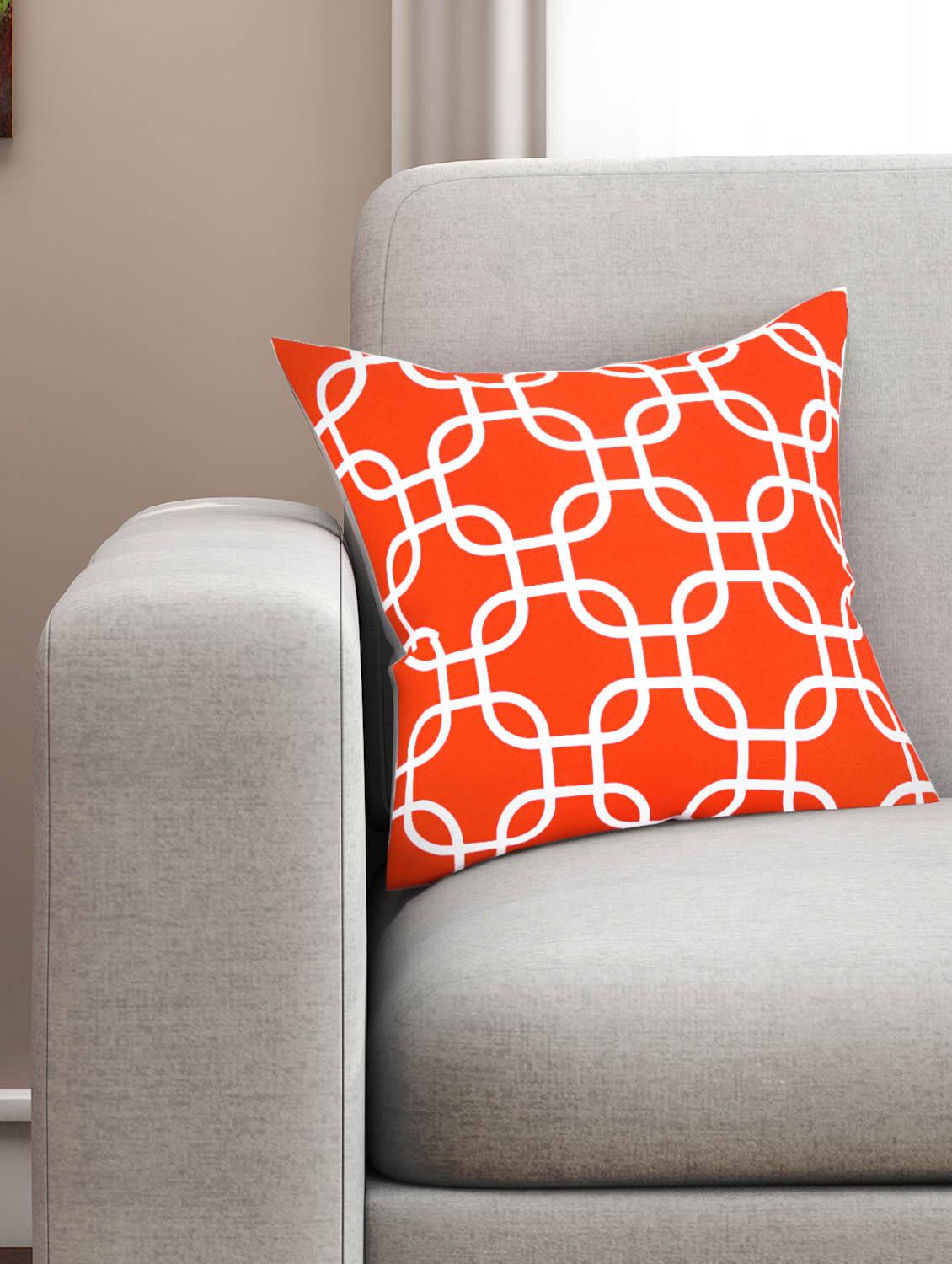 cotton geometric hd digital premium 16 by 16 cushion covers (set of 1) - 11697507 - Zoom Image - 1