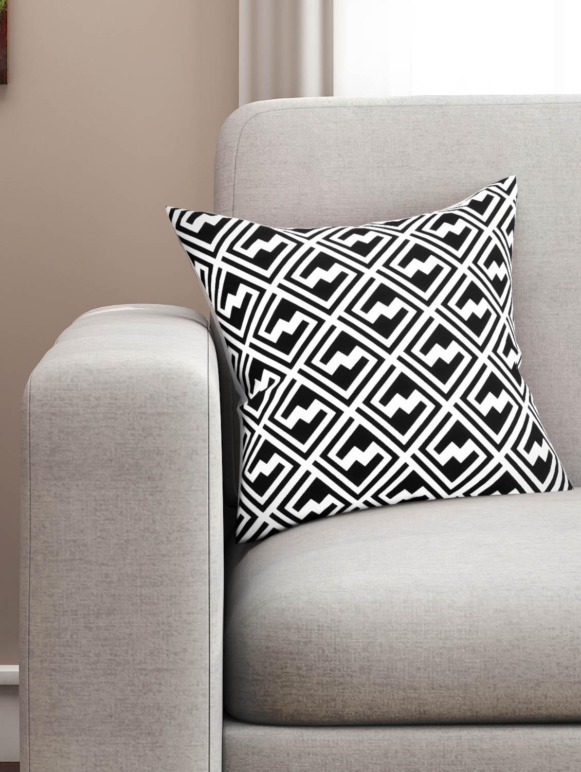 cotton geometric hd digital premium 16 by 16 cushion covers (set of 1) - 11697516 - Zoom Image - 1