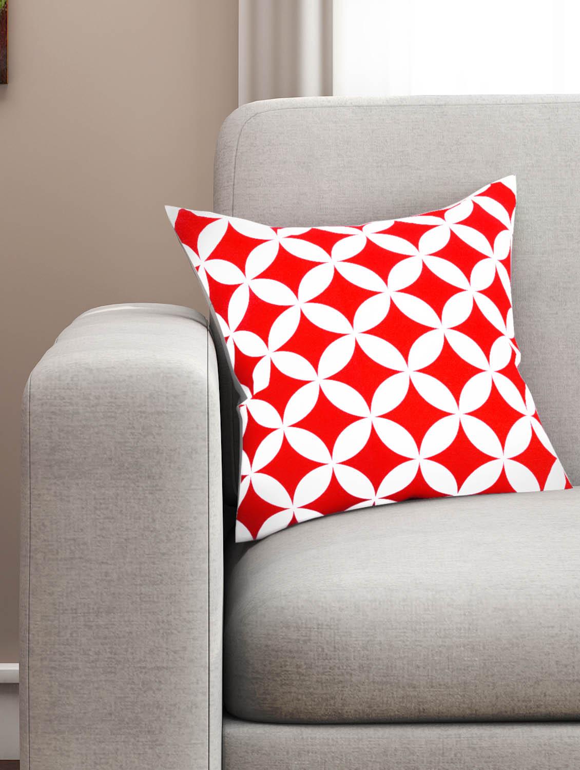 cotton geometric hd digital premium 16 by 16 cushion covers (set of 1) - 11697517 - Zoom Image - 1