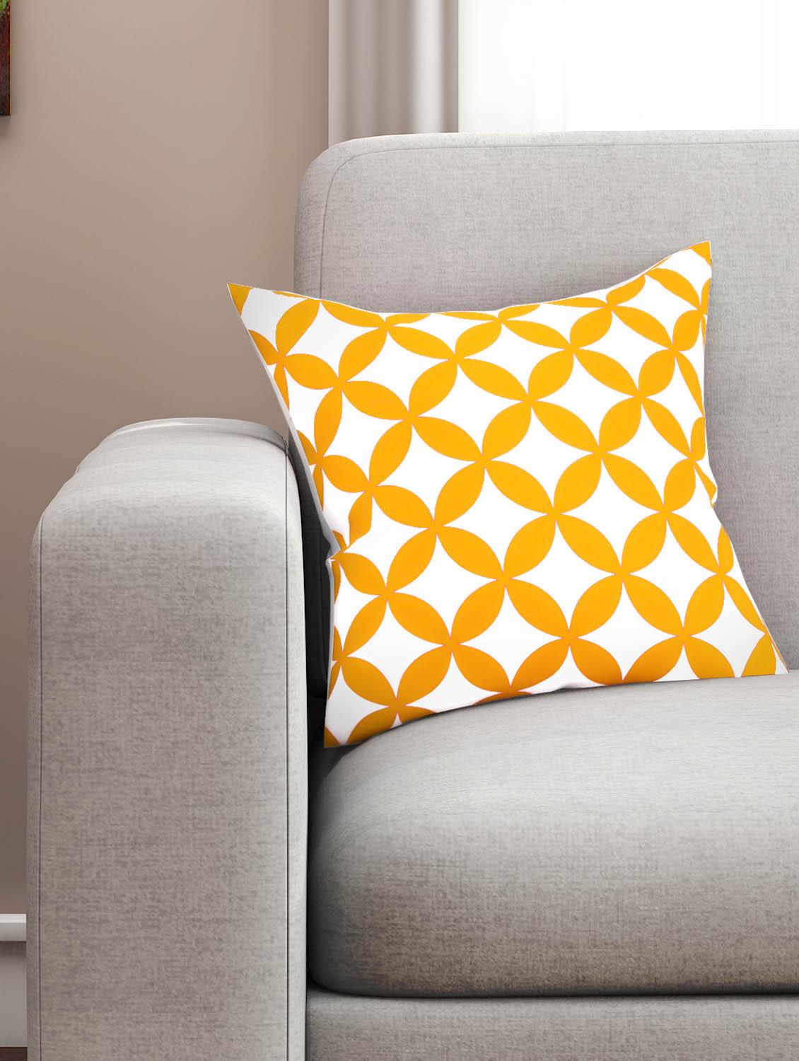 cotton geometric hd digital premium 16 by 16 cushion covers (set of 1) - 11697527 - Zoom Image - 1