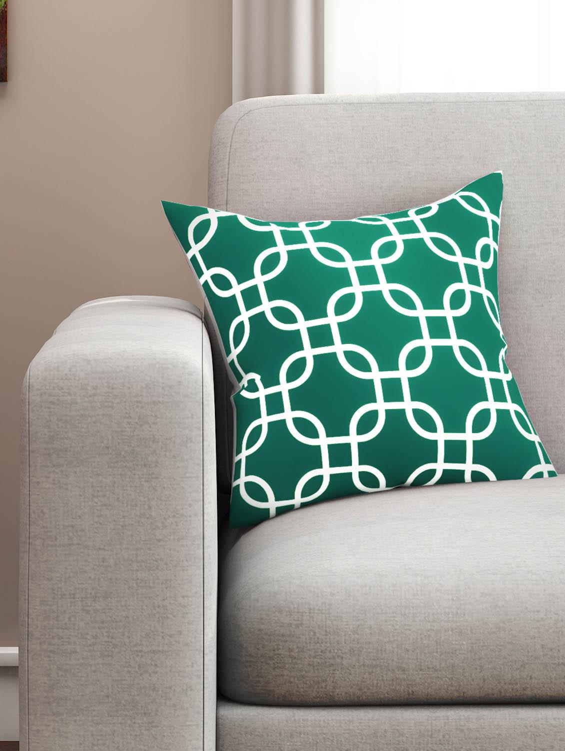 cotton geometric hd digital premium 16 by 16 cushion covers (set of 1) - 11697554 - Zoom Image - 1
