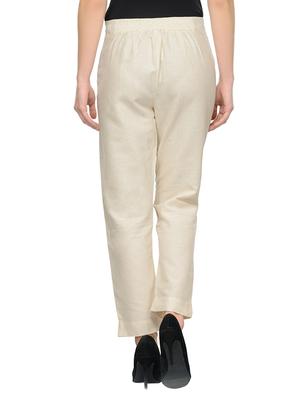 beige cotton trouser - 11698447 - Standard Image - 3