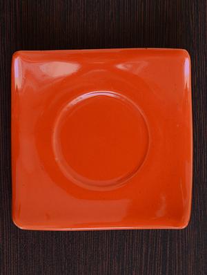 multi-coloured ceramic matt cup saucer set - 1170301 - Standard Image - 3