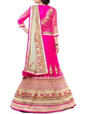 pink net lehenga - 11703429 - Standard Image - 2
