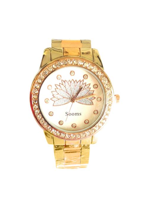 golden analog wrist watch - 11703633 - Standard Image - 1