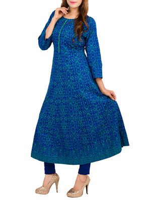 printed a-line kurta - 11704957 - Standard Image - 2