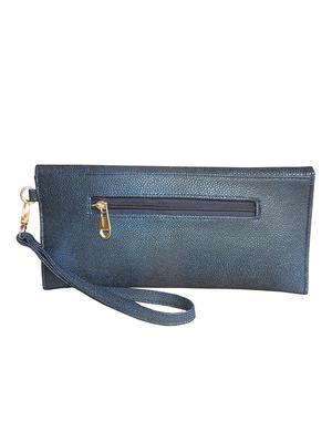 blue leatherette clutch - 11706905 - Standard Image - 2
