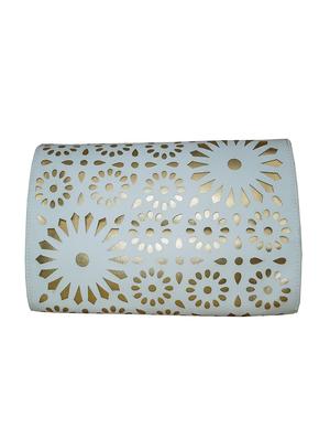 white leatherette clutch - 11706907 - Standard Image - 2