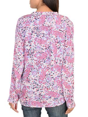 tie knot neck paisley top - 11707164 - Standard Image - 3