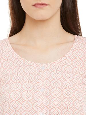 white and pink printed top - 11715187 - Standard Image - 4