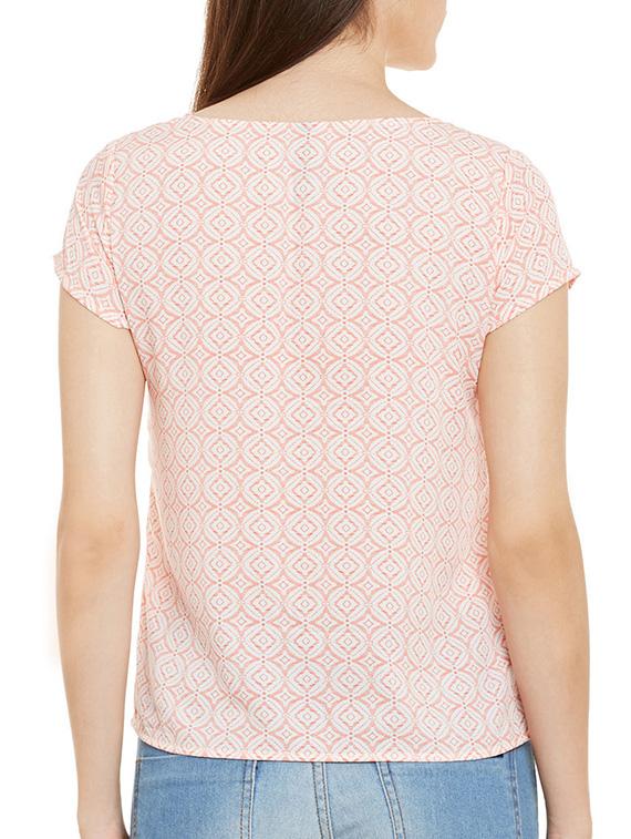 white and pink printed top - 11715187 - Zoom Image - 3