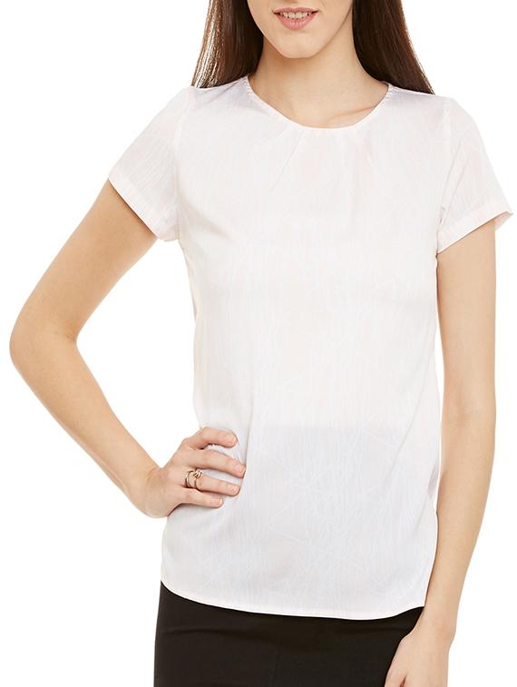 white printed regular top - 11715192 - Zoom Image - 1