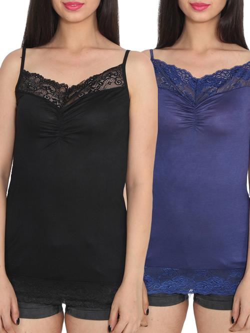 set of 2 lace detail camisole - 11723531 - Standard Image - 1