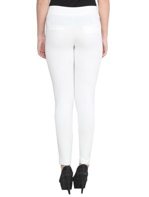 white polyester jeggings - 11723895 - Standard Image - 3