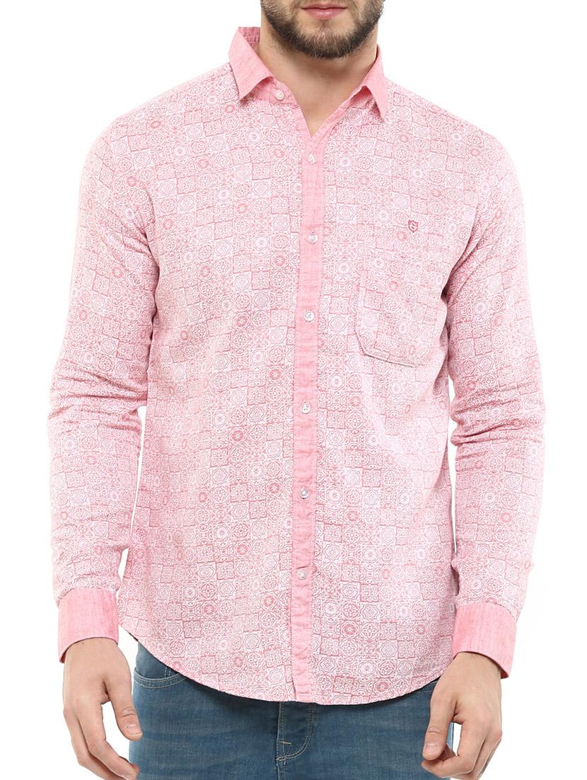 red cotton casual shirt - 11726452 - Zoom Image - 1